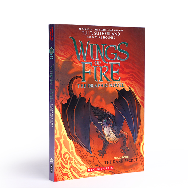 英文原版进口Wings of Fire Graphic Novel #4: The Dark Secret火翼飞龙-黑暗秘密Scholastic出版中小学生英语课外阅读桥梁漫画书