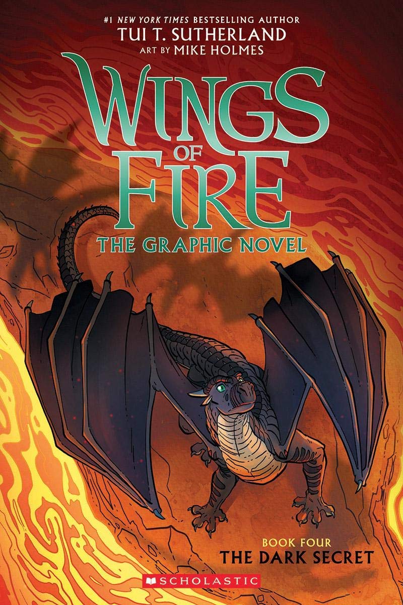 英文原版 火翼飞龙漫画版4 The Dark Secret (Wings of Fire Graphic Novel #4): A Graphix Book