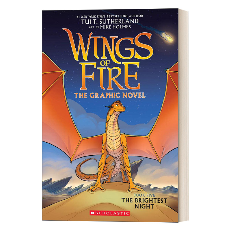 英文原版 Wings of Fire Graphix 5 The Brightest Night 火翼飞龙漫画版5 英文版 进口英语原版书籍