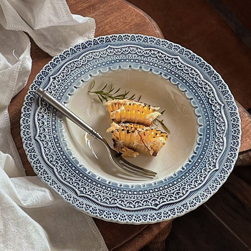 泽滕家西餐盘子陶瓷牛排草帽意面深碟沙拉蔬菜汤盆新款法式高级感
