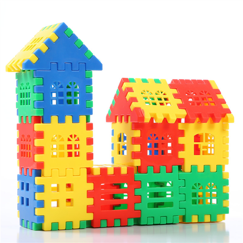 男孩儿童积木拼图益智拼装玩具大颗粒房子动脑模型1-2岁智力开发