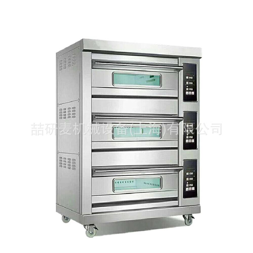 库三层烤箱 商用三层六盘电烤箱 数显控制单层独立控温分层式披厂