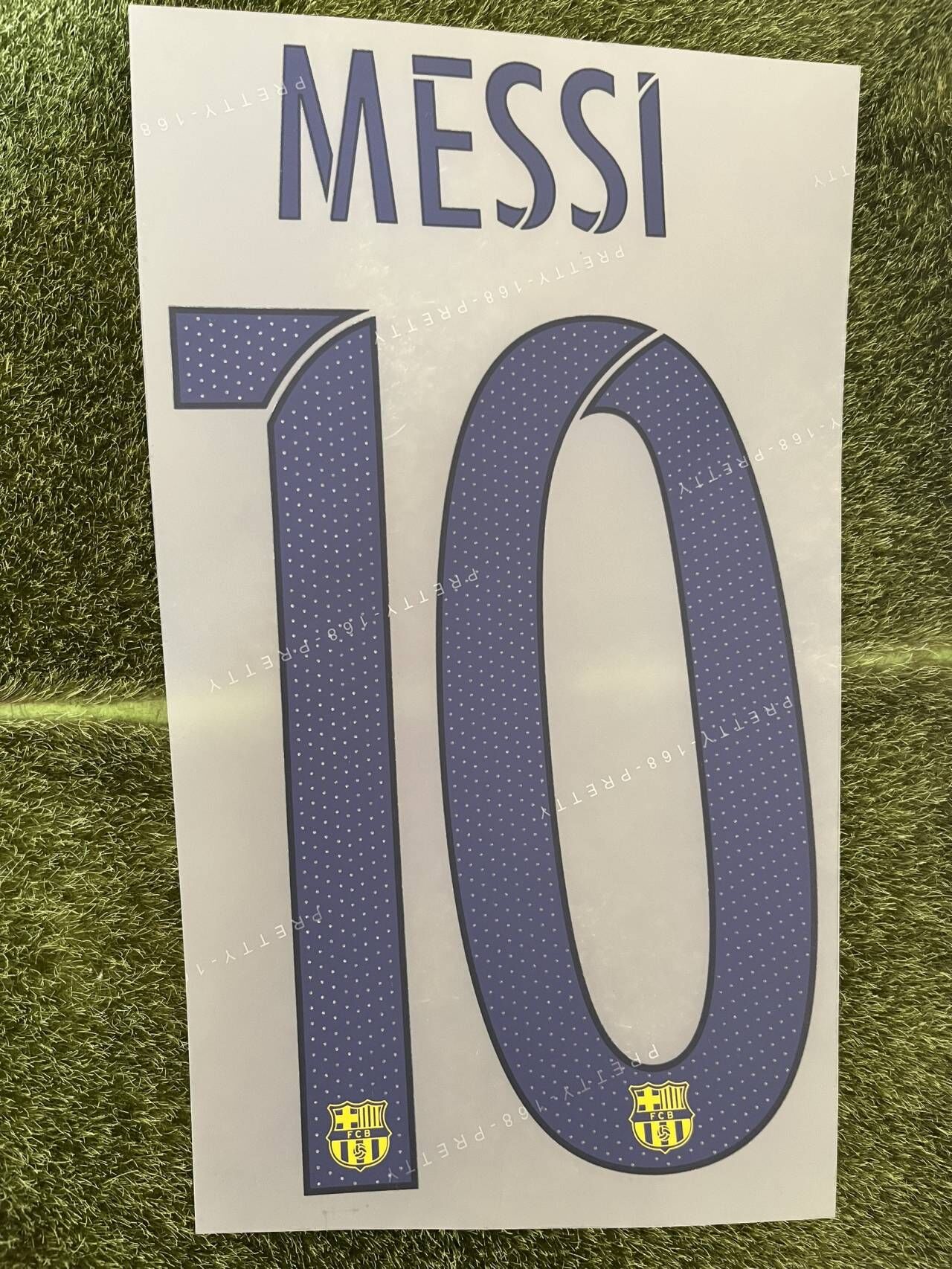 2015-2016巴萨客场10号梅西印字#10 MESSI带背胶热转印足球印号