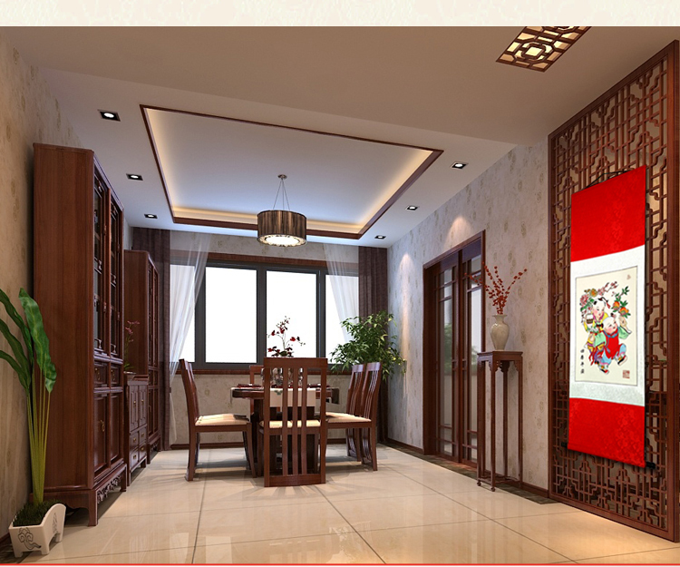 天津杨柳青年画系列中尺寸画轴木板宣纸手绘娃娃中国风特色礼品