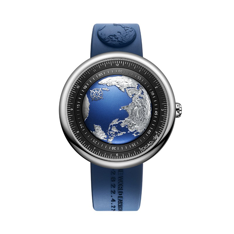 CIGA design玺佳机械表U系列蓝色星球地球表男士手表获GPHG奖腕表