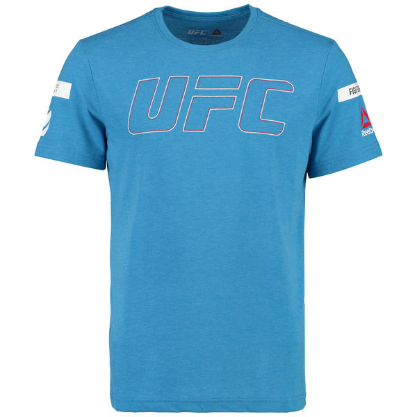 MMA综合格斗UFC短袖 男士锐步安彩色LOGO运动T恤