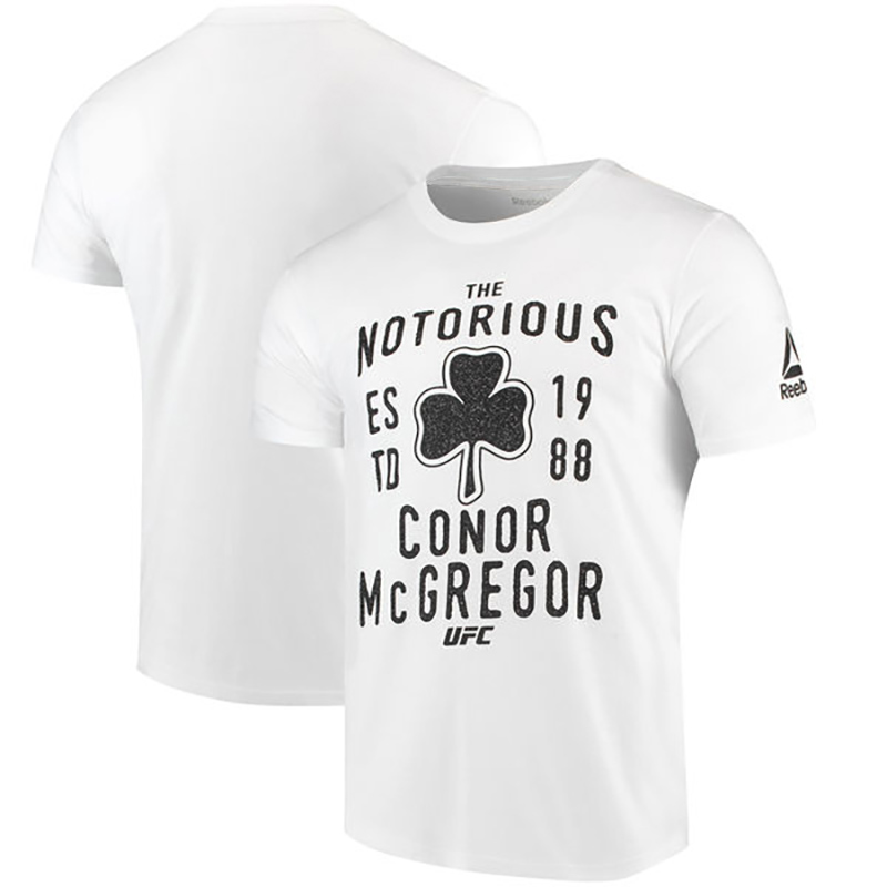 MMA综合格斗UFC锐步男士康纳-麦格雷戈(嘴炮)ESTD1988运动短袖T恤