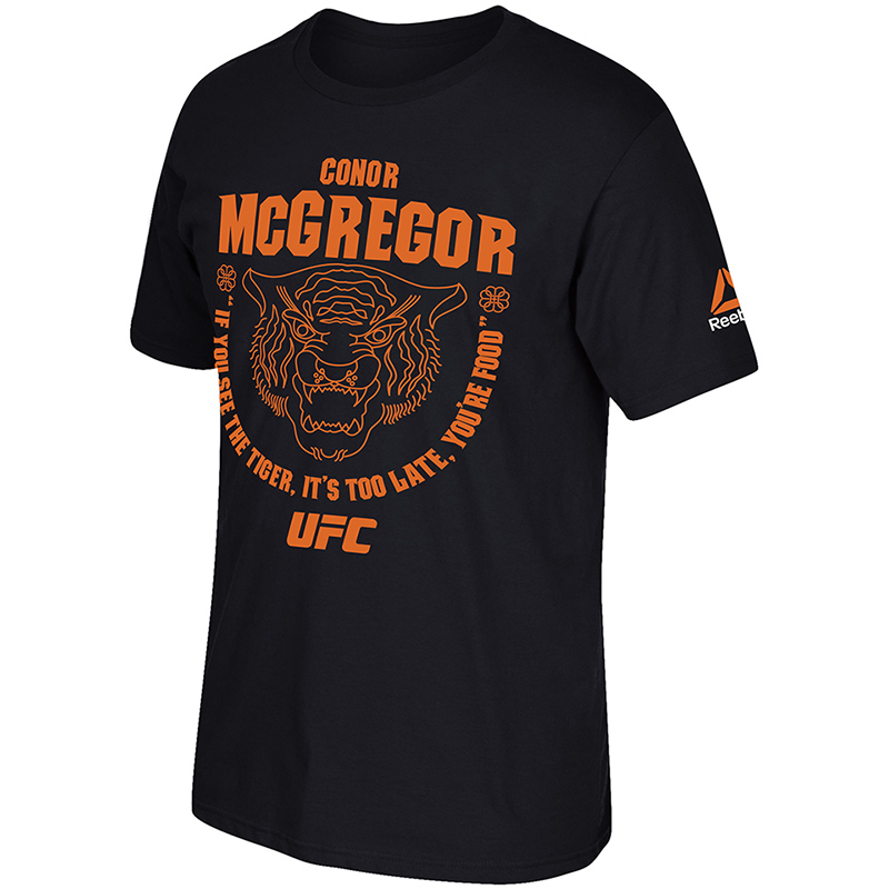 MMA综合格斗UFC194锐步康纳-麦格雷戈(嘴炮)男士老虎短袖运动T恤