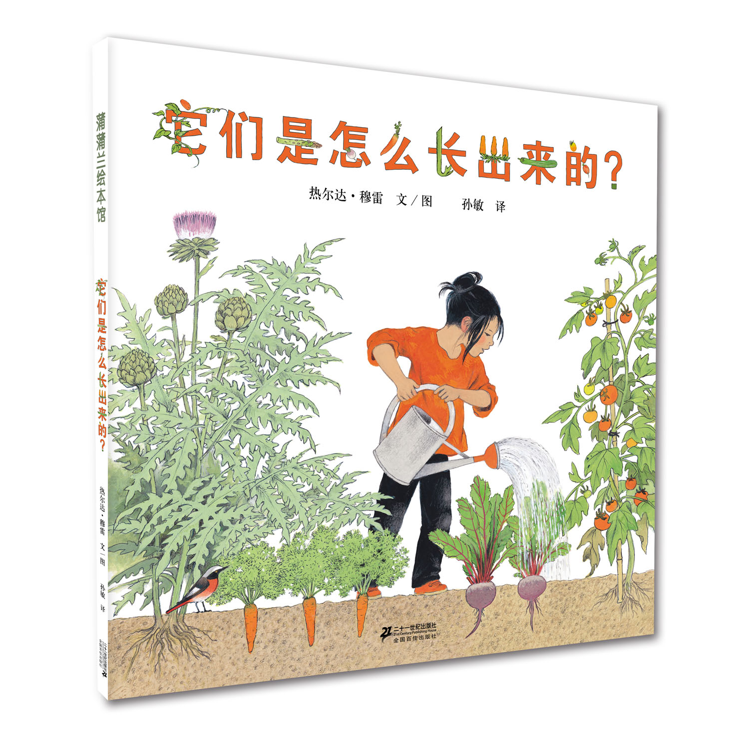 它们是怎么长出来的 精装硬壳 了解蔬菜种植的过程认识植物生长的过程认识自然科普读物绘本图画故事书籍3-4-5-6-8周岁小学生幼儿