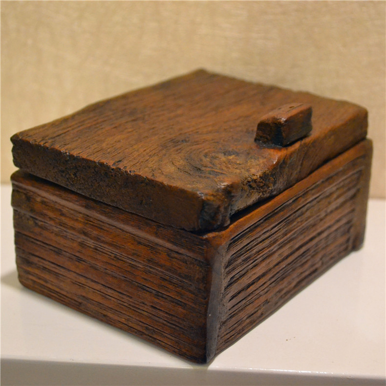 诗玛哈泰国手工艺品木雕收纳盒饰品盒桌面摆件实木名片盒方形创意
