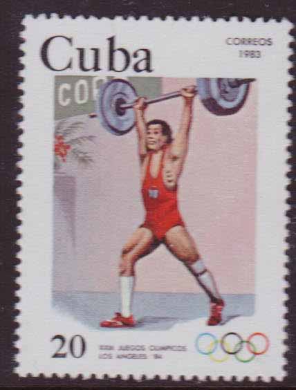 1984年第23届奥运会-举重 古巴1983年1枚 全品 CUBA2570