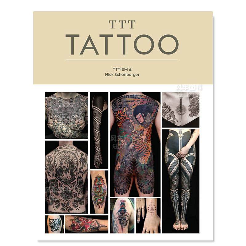 【现货】纹身英文字体图案标志平面设计精装进口原版外版书籍TTT: Tattoo TTTism