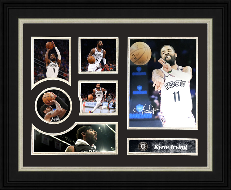 收藏 凯里欧文 亲笔签名 照片裱框20寸 含SA证书 NBA篮网