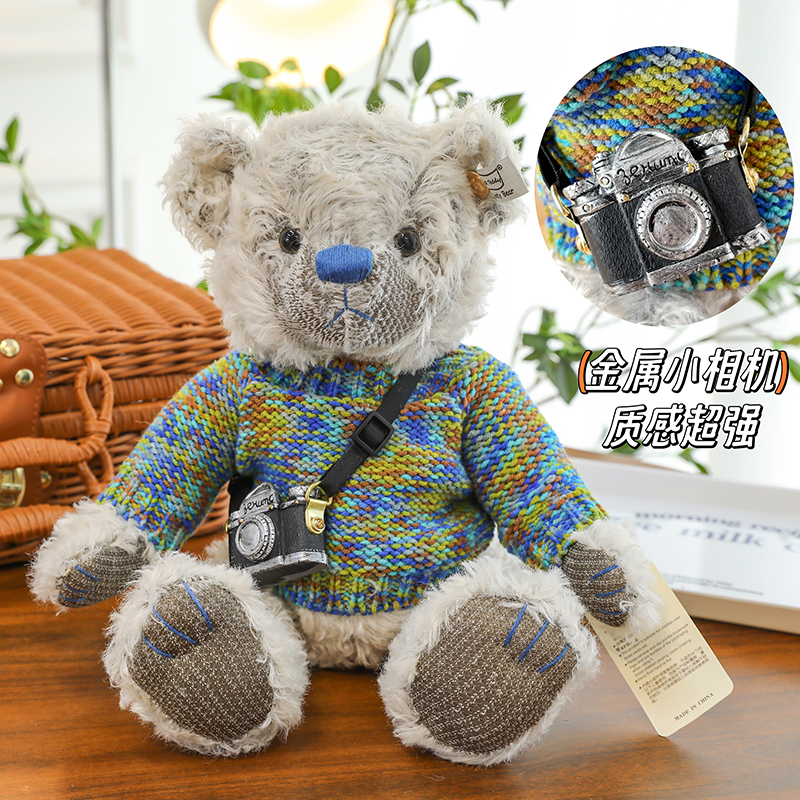 正版飞行员小熊创意泰迪熊乞丐熊公仔生日礼物熊闺蜜女友情侣娃娃