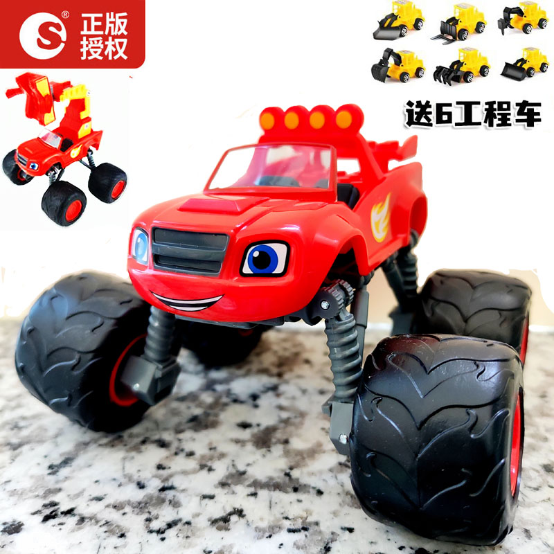 正版飚速旋风战车队飙速汽车玩具变形机器人合金大号怪兽赛车男孩