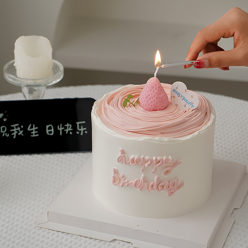 少女心生日蛋糕图片