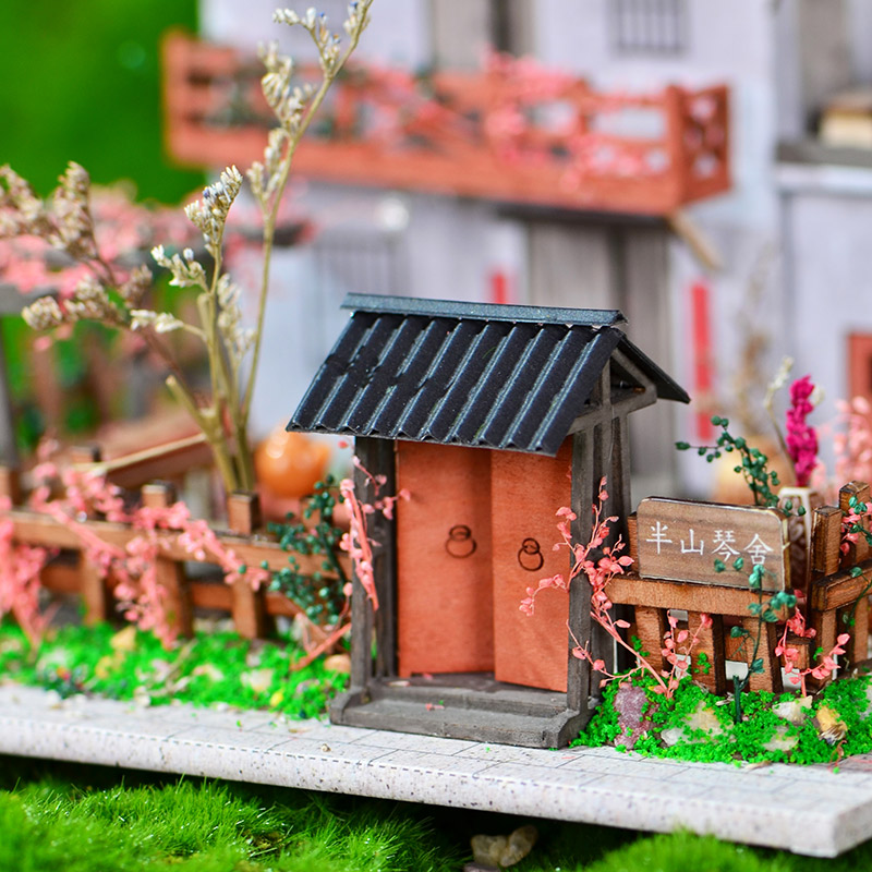 中国风田园庭院diy小屋国风中式乡村手工制作木房子模型生日礼物