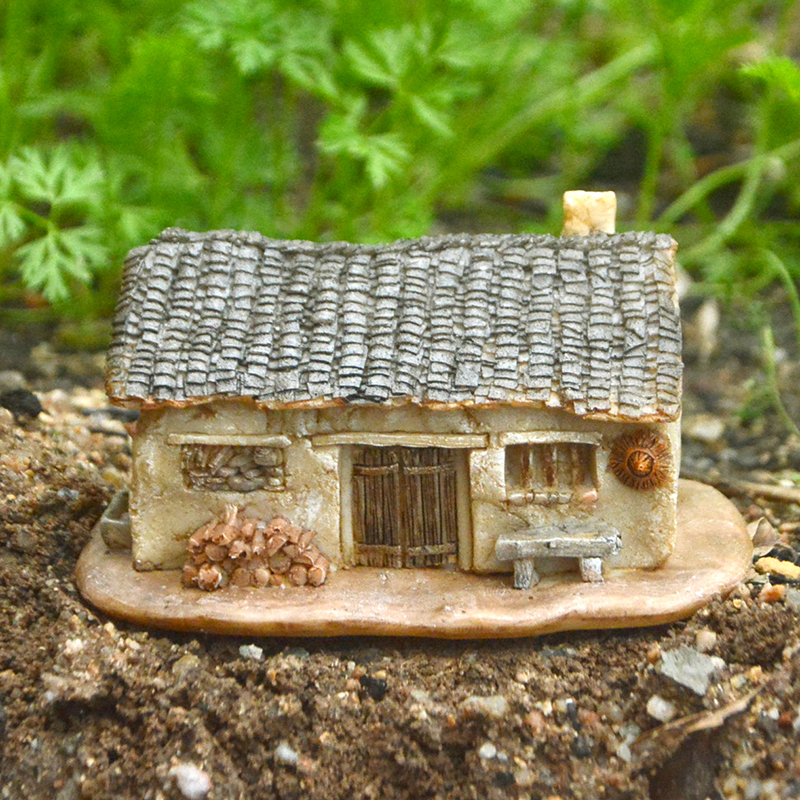 田园乡村老房子摆件小模型桌面创意微景观造景庭院客厅送朋友礼物