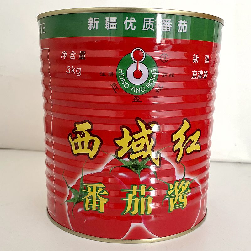 西域红番茄酱3kg新疆番茄兰州拉面炒饭炒面工厂学校食堂量大从优