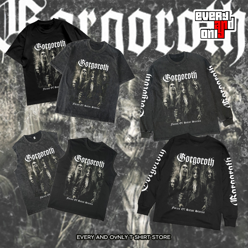 Gorgoroth挪威黑金属乐队Forces of Satan Storms小众休闲纯棉T恤