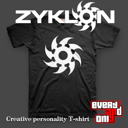 Zyklon乐队Mega Razor/Satan工业黑死金属欧美流行印花短袖T恤