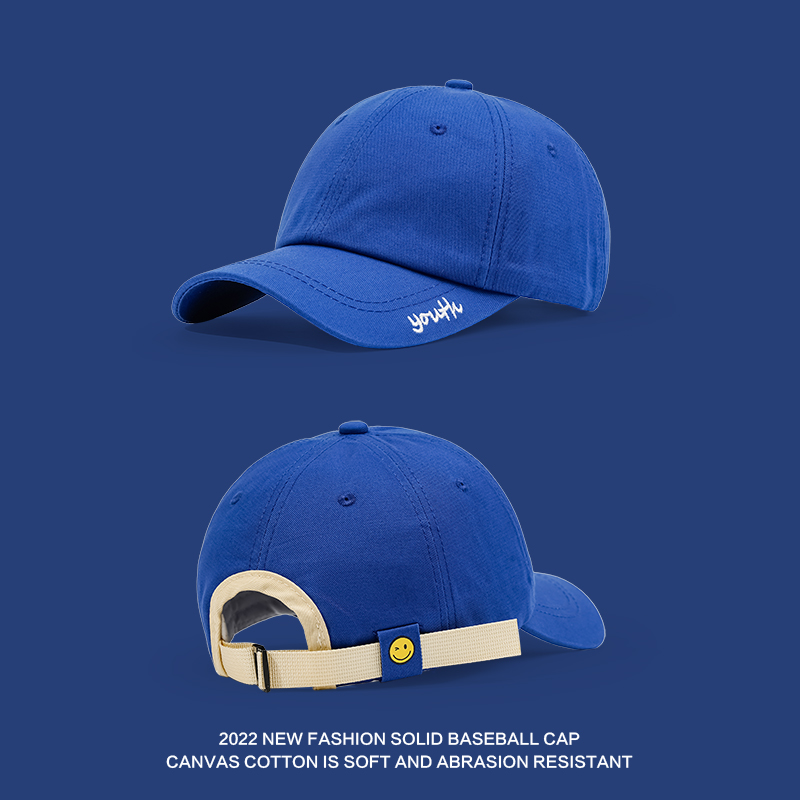 今年流行帽克莱因蓝新品鸭舌帽蓝色炸街帽子男女潮牌棒球帽春夏款
