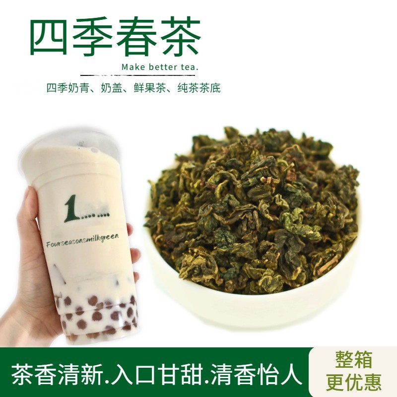 台湾一四季春茶点点奶茶店专用500g高山茶乌龙茶奶青冷泡水果茶叶