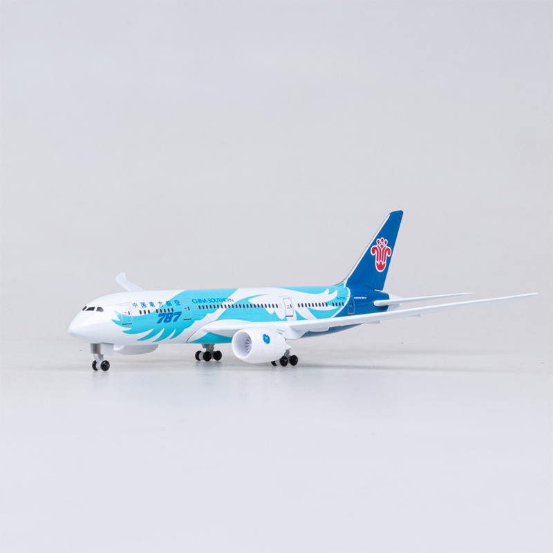 18cm仿真拼装南航787天空之翼合金客机模型飞机航模南方航空礼物