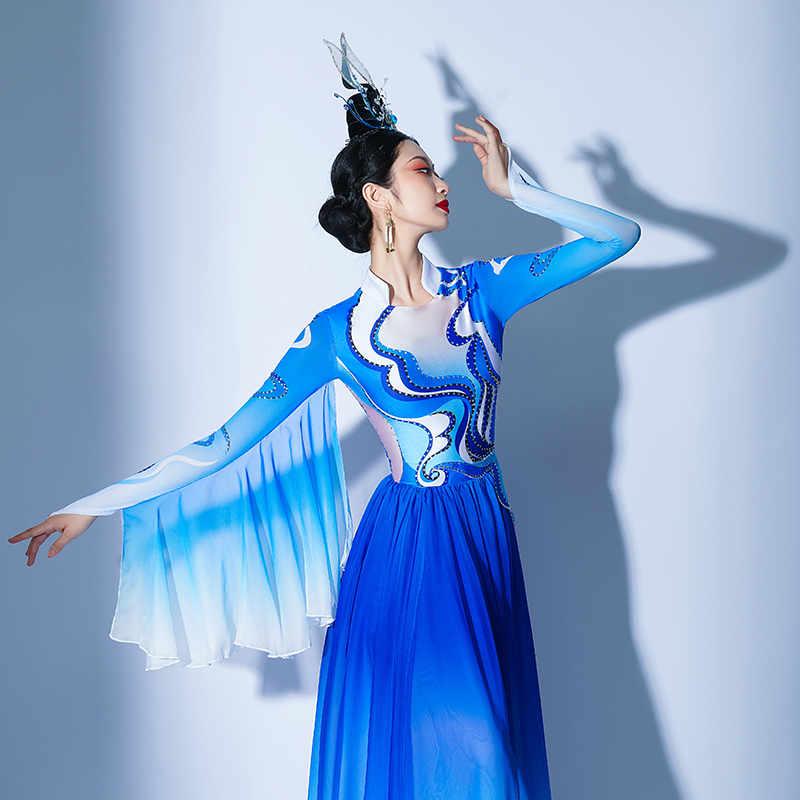 古典舞长安幻夜舞蹈服象山水月演出服大型舞台现代舞群舞演出服装