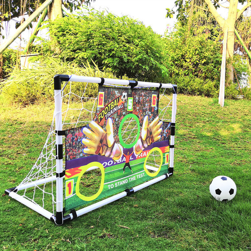 儿童户外运动玩具 大号足球门套装 简易组装足球门便携式龙门架