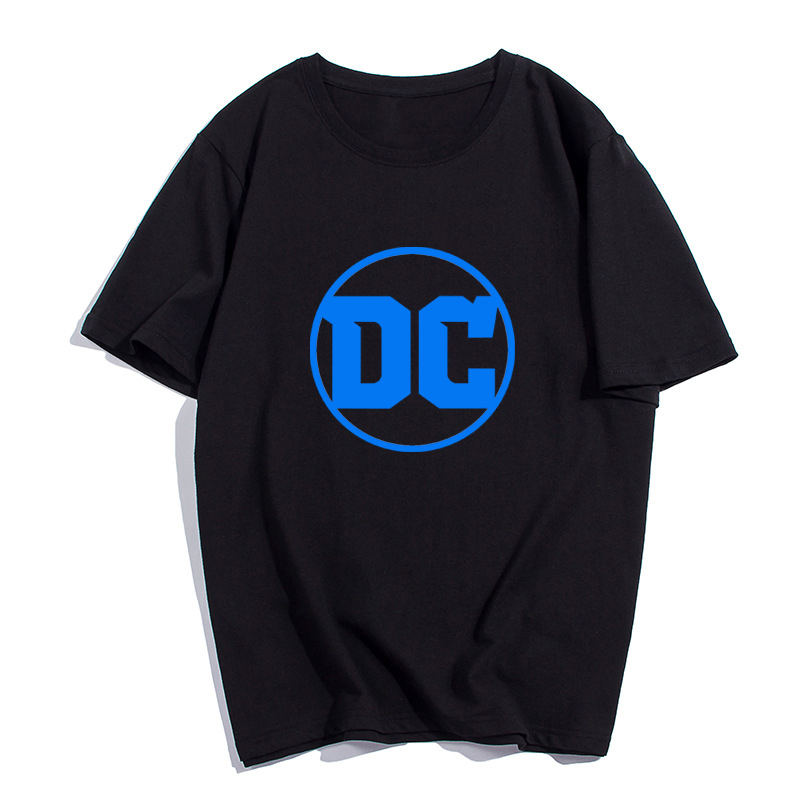DC漫画印花T恤蝙蝠侠漫威超级英雄少年泰坦同款罗宾夜翼纯棉男士