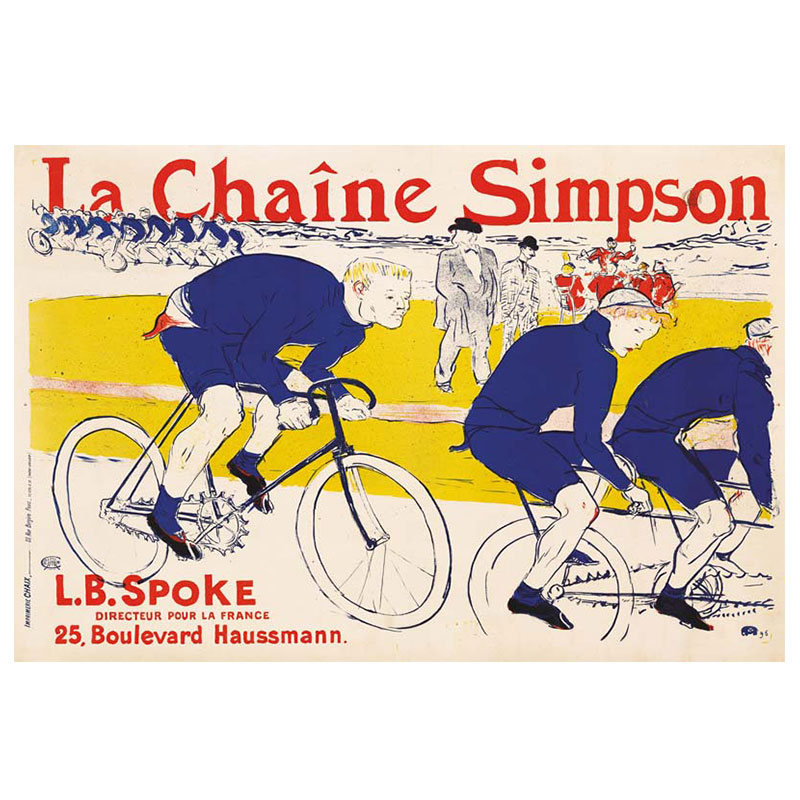 北欧复古L.B.Spoke小众人物美式海报法式怀旧装饰画画芯海报贴画