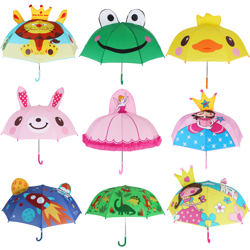 儿童雨伞男孩女孩幼儿园可爱卡通伞公主宝宝伞女童男童上学专用伞