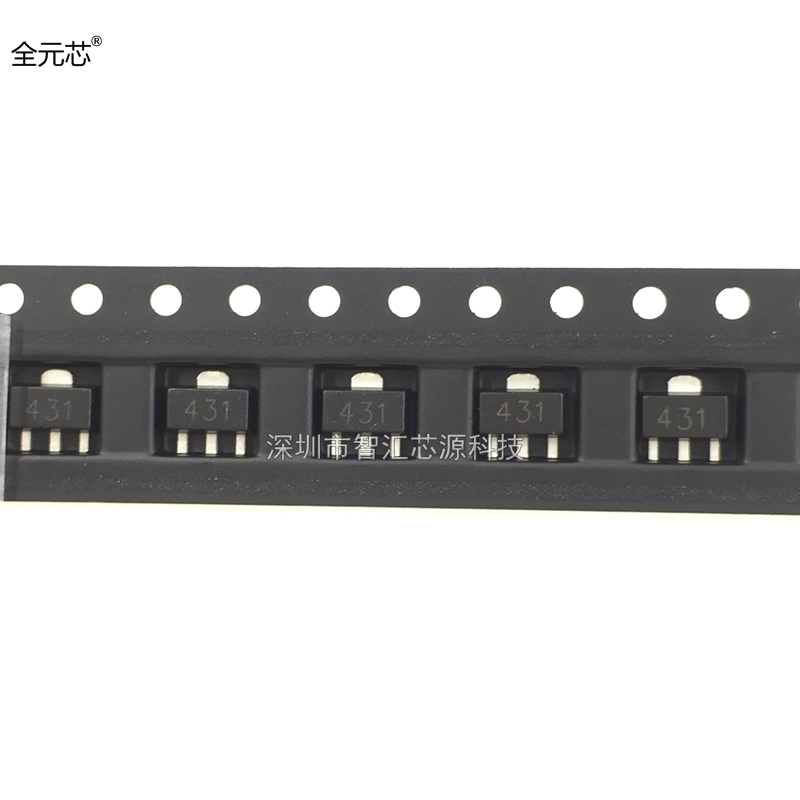 TL431 SOT89封装 贴片三极管431 基准电压 稳压三端 晶体管