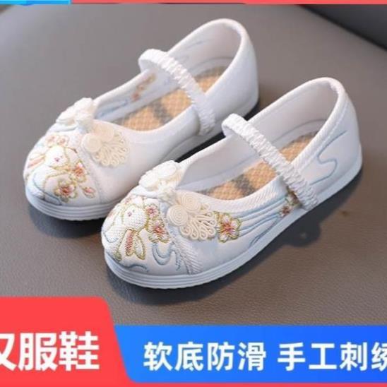 2023超仙鞋夏季宋制童鞋鞋子汉服搭配改良女款小女童小白鞋公主