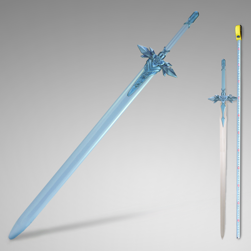 刀剑神域系列武器道具模型 桐人尤吉欧青蓝蔷薇剑 金属未开刃预定