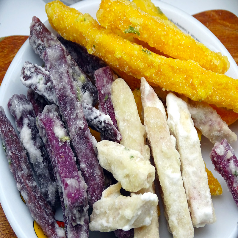 潮汕特产葱香芋头条香酥散装芋丝反沙三味反砂番薯条紫薯条地瓜条