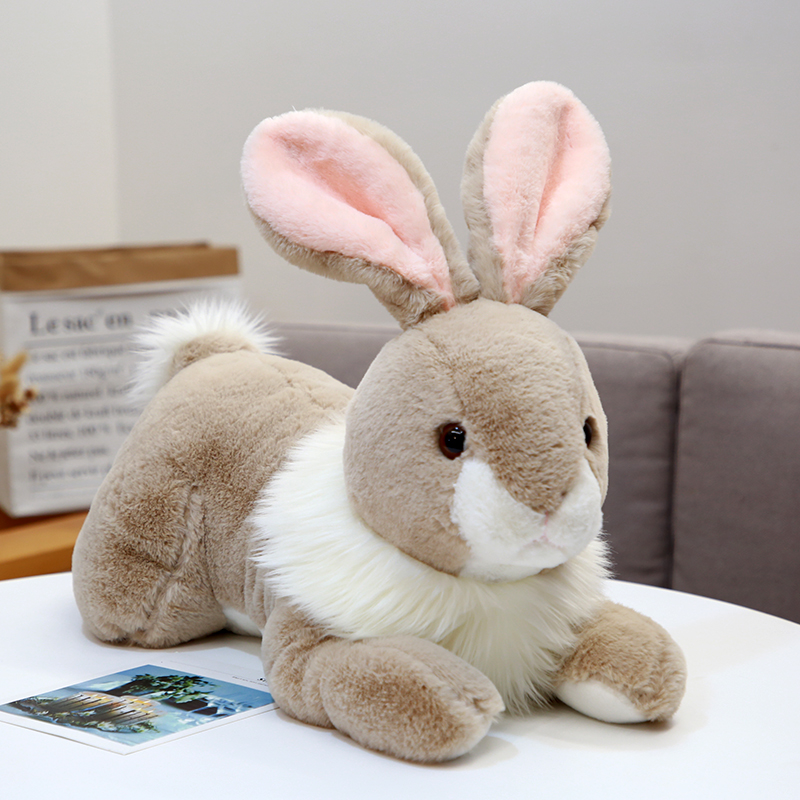 仿真兔子公仔毛绒玩具可爱兔兔玩偶娃娃小灰兔抱枕男生送女士礼物