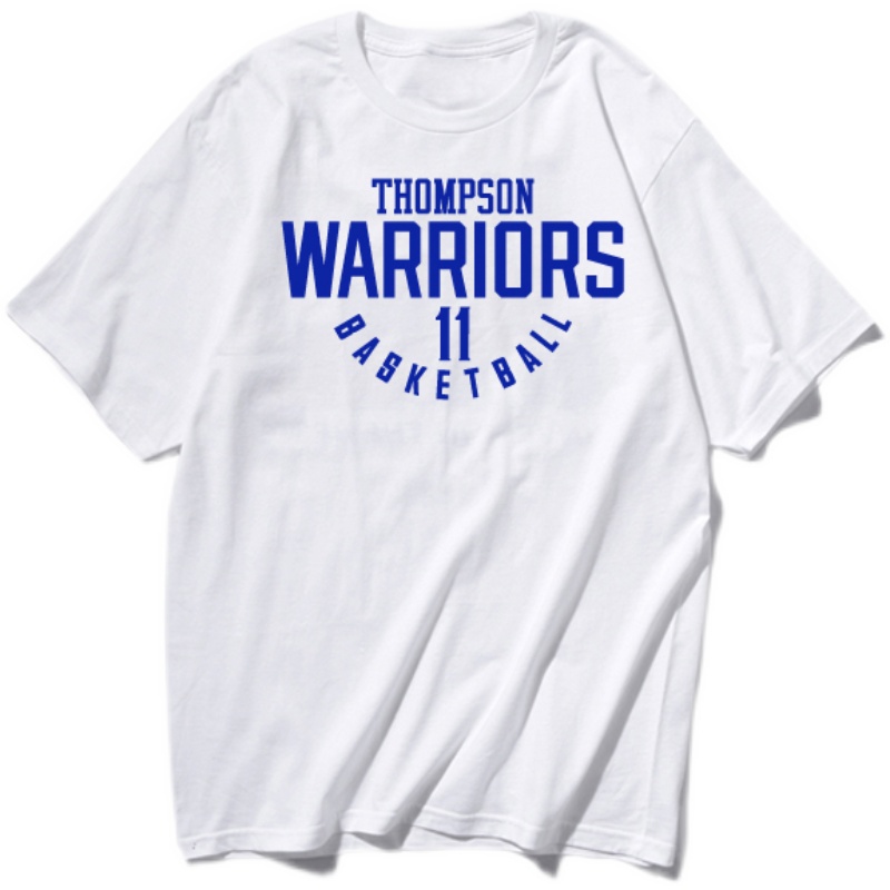 篮球运动T恤短袖韩版圆领大码宽松克雷汤普森勇士队11号汤神同款