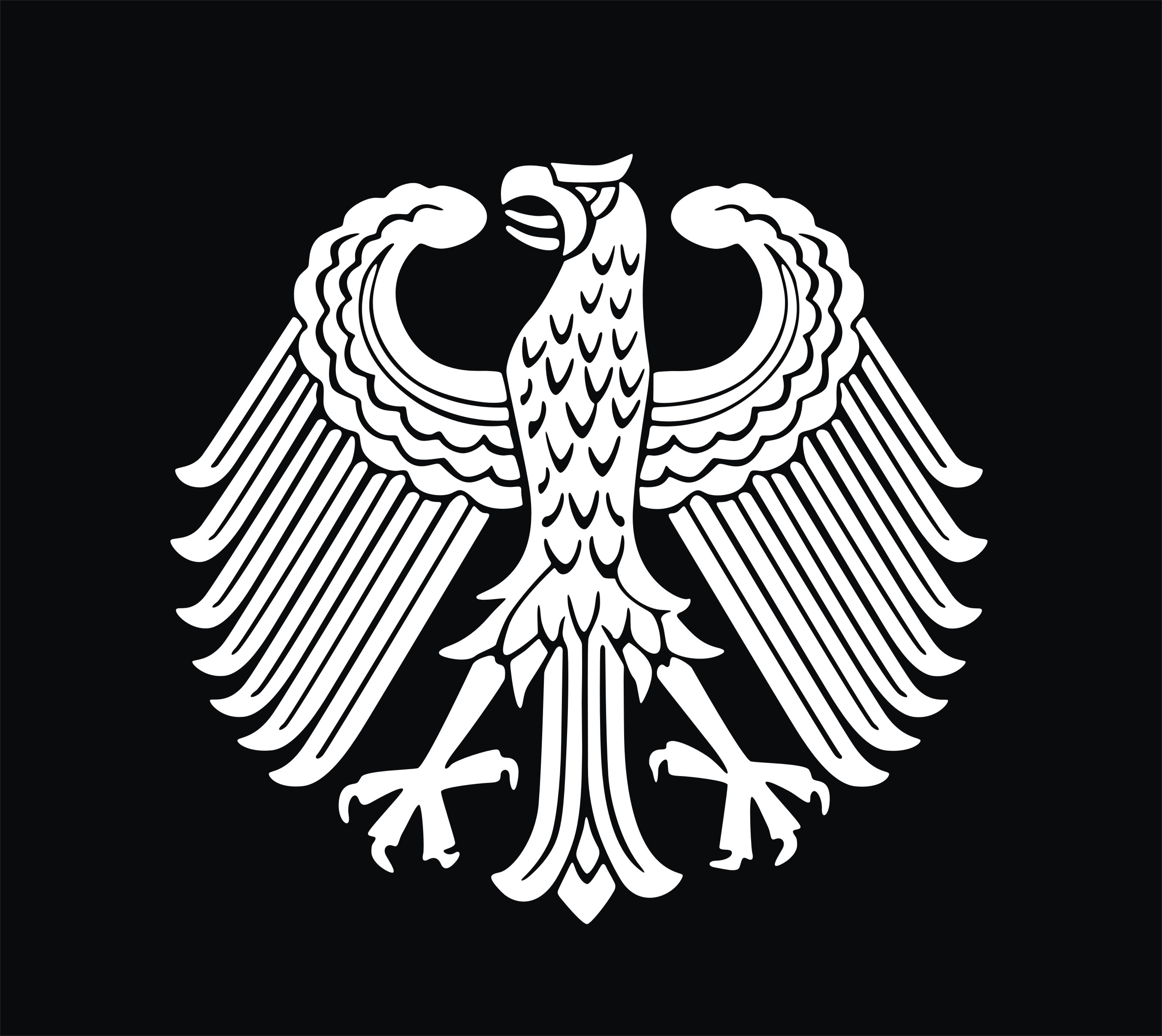 防水反光汽车贴纸车身德意志德国一级联邦十字功勋章632老鹰标志