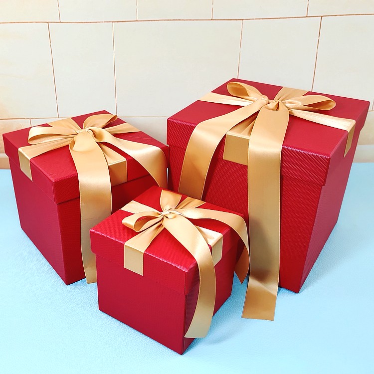 大号红色礼品盒定制高档礼物礼盒空盒蒂芙尼蓝色包装盒喜红喜庆盒