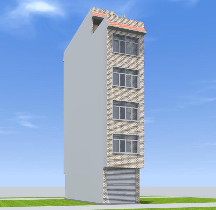 4x15临街六层电梯单间实用设计图平面图效果图布置图建筑施工图纸