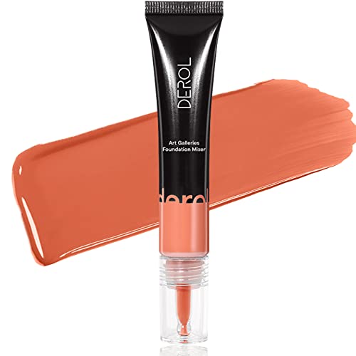 LOKFAR 橙色粉底混合颜料 用于调整阴影和颜色修正器 光滑轻盈的