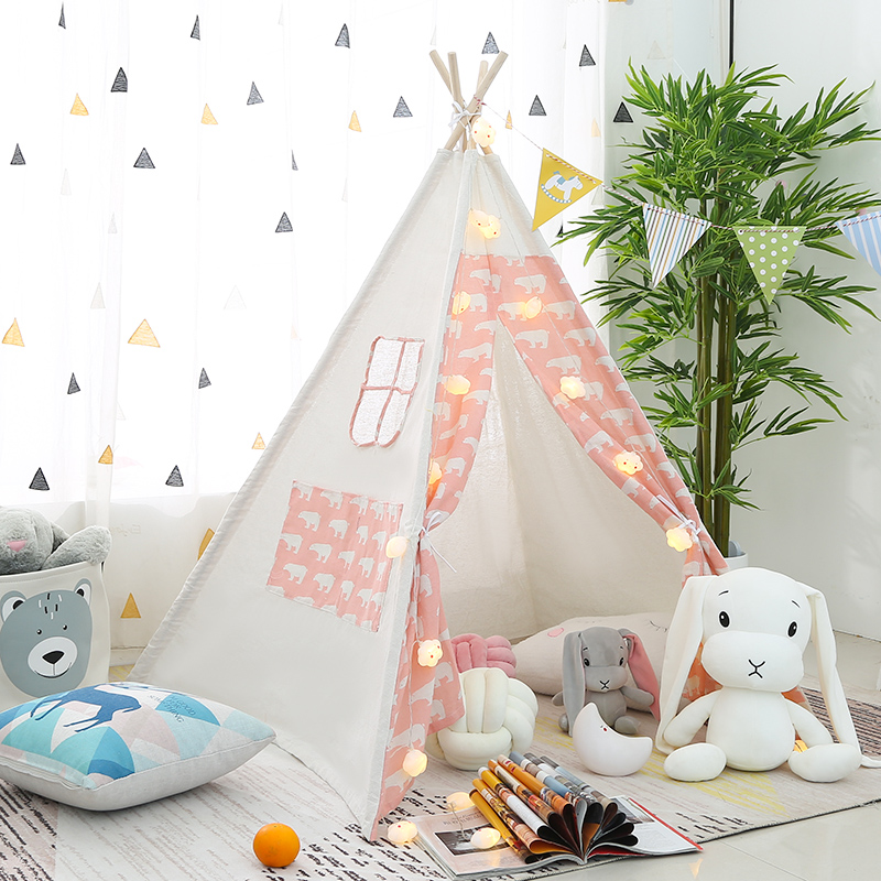 儿童室内帐篷游戏屋印第安小帐篷玩具屋公主生日派对ins房间装饰