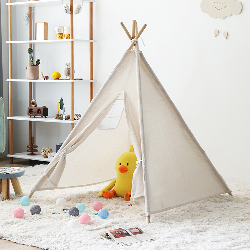 儿童帐篷游戏屋印第安室内绘画涂鸦玩具宝宝礼物摄影道具野餐帐篷