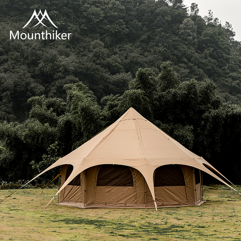 山之客户外露营地蒙古包帐篷马戏团帐篷大型防雨防晒八角豪华帐篷