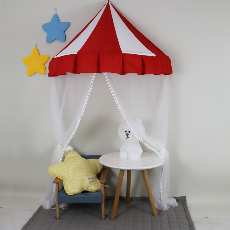 儿童帐篷娃娃家布置幼儿园小班马戏团公主房游戏屋读书角墙面床头