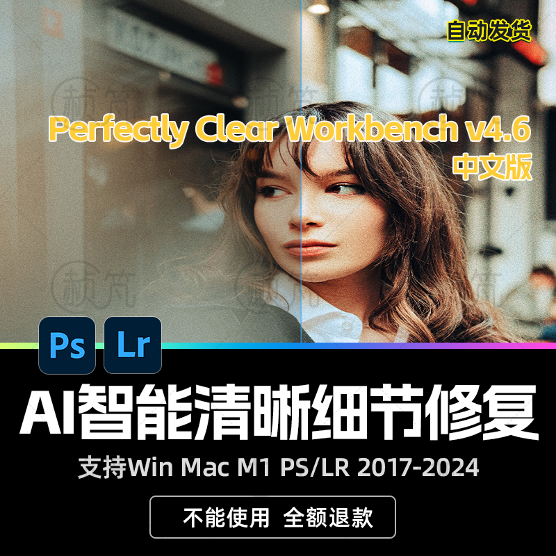 Perfectly Clear WorkBench V4.6 中文版 AI智能图像清晰处理工具