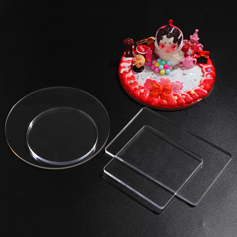 亚克力板奶油胶diy手机支架底座盘创意手工制作树脂材料包摆配件