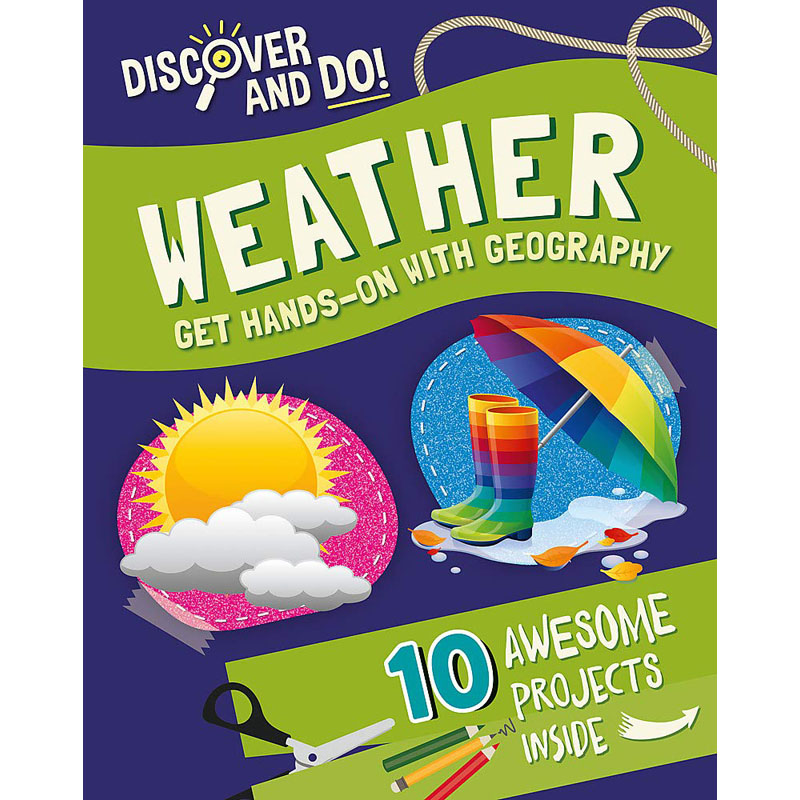 【预售】英文原版 Discover And Do Weather 发现并制作天气预报 儿童读物地理入门书探索预报降水地球大气知识儿童科普百科书籍